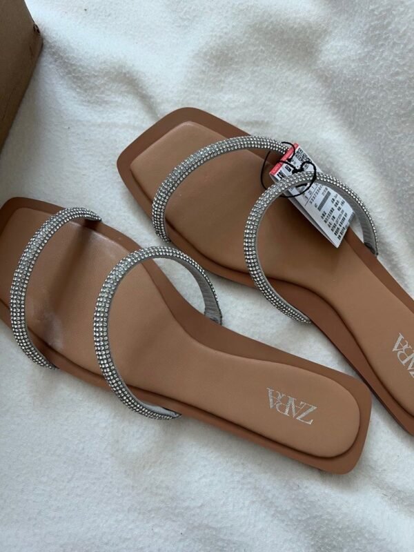 Zara Rhinestone slippers